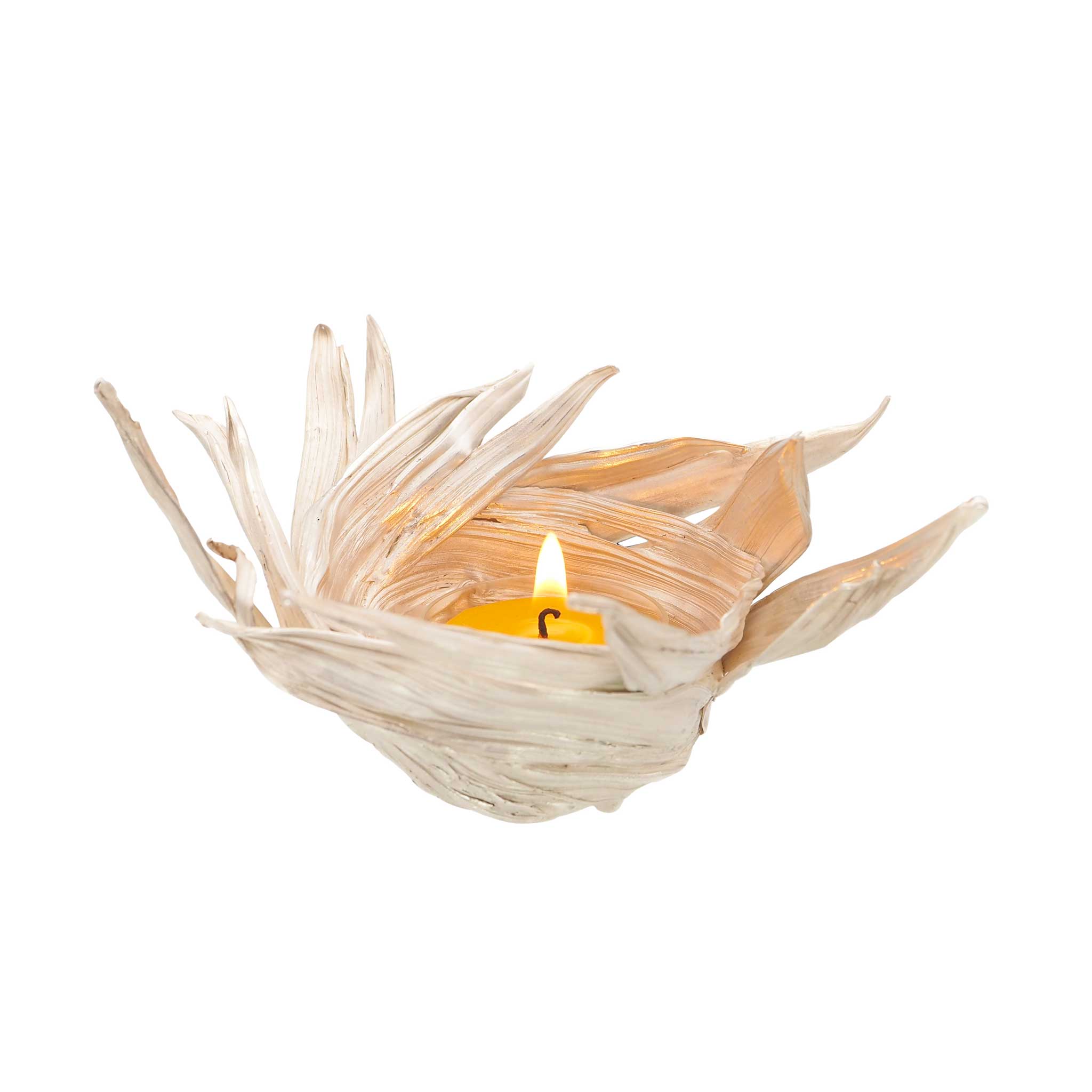Cast Sterling Silver Bloom Candleholder